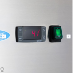  Ψυγείο - 700L - 3 ρυθμιζόμενα ράφια (2/1 GN) - με ρόδες - Ανοξείδωτο χάλυβα